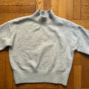 & Other Stories Cropped Mock Neck Sweater